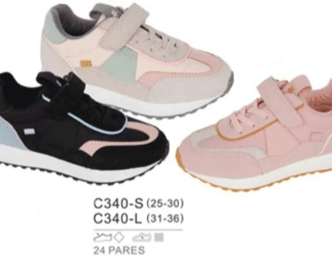 Basket Fille en 3 couleurs