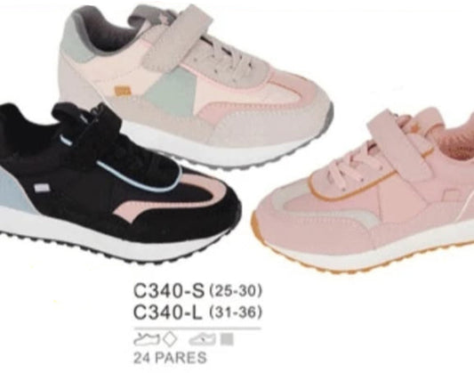 Basket Fille en 3 couleurs
