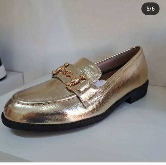 Moccasins couleur Doré